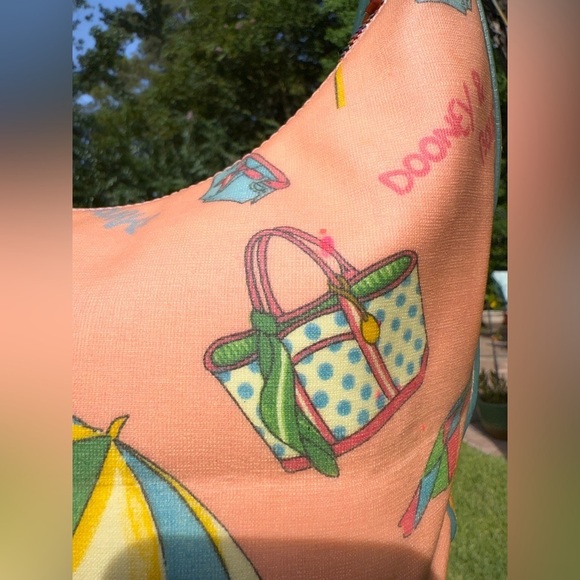 Y2K Dooney & Bourke Pink Beach Small Shoulder Bag , coconut girl, Malibu Barbie - Picture 8 of 17